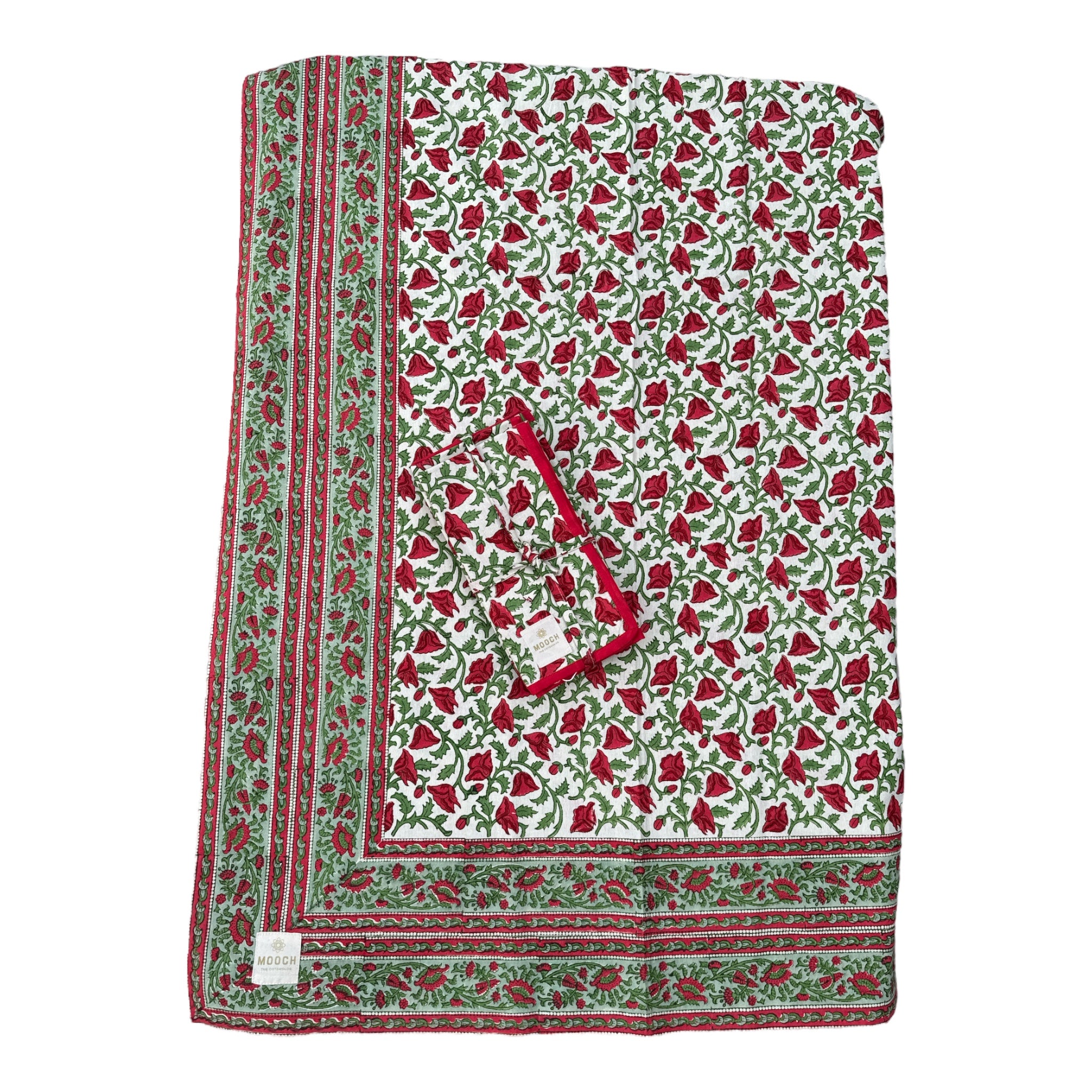 Printed Tablecloth - Hicks Scarlet